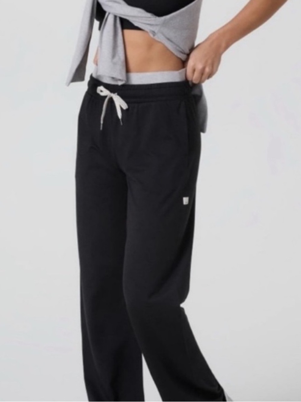 Vuori Halo Warm Up High Rise Jogger Heathered Grey Large